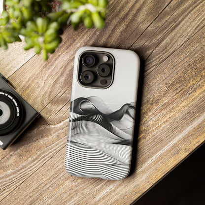 Abstract Waves Tough Phone Case