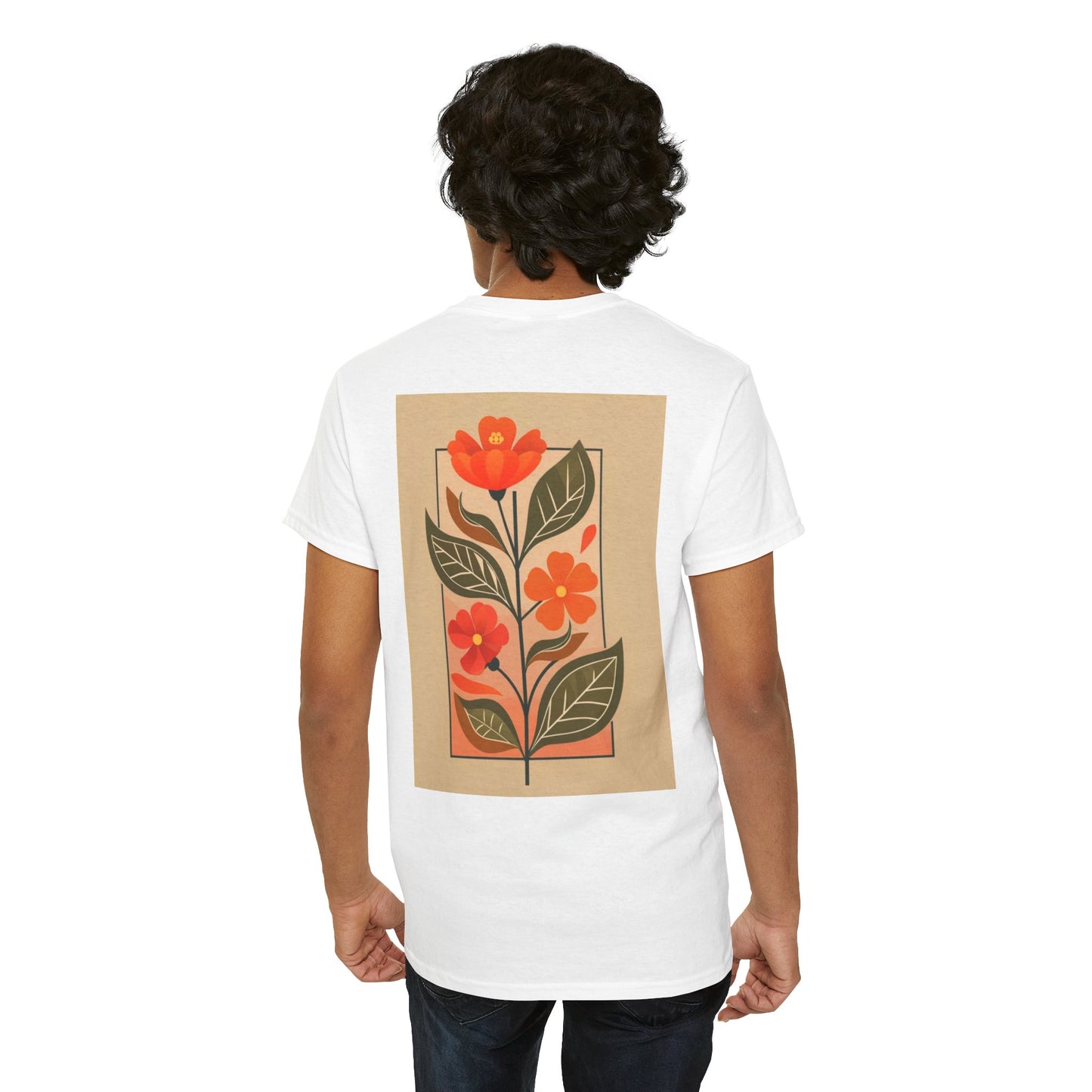 Vintage Floral Unisex Heavy Cotton Tee