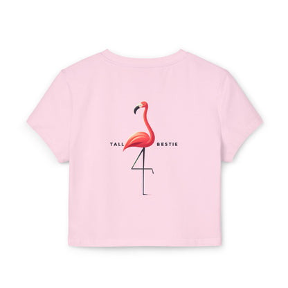 Tall Bestie Flamingo Women's Baby Tee