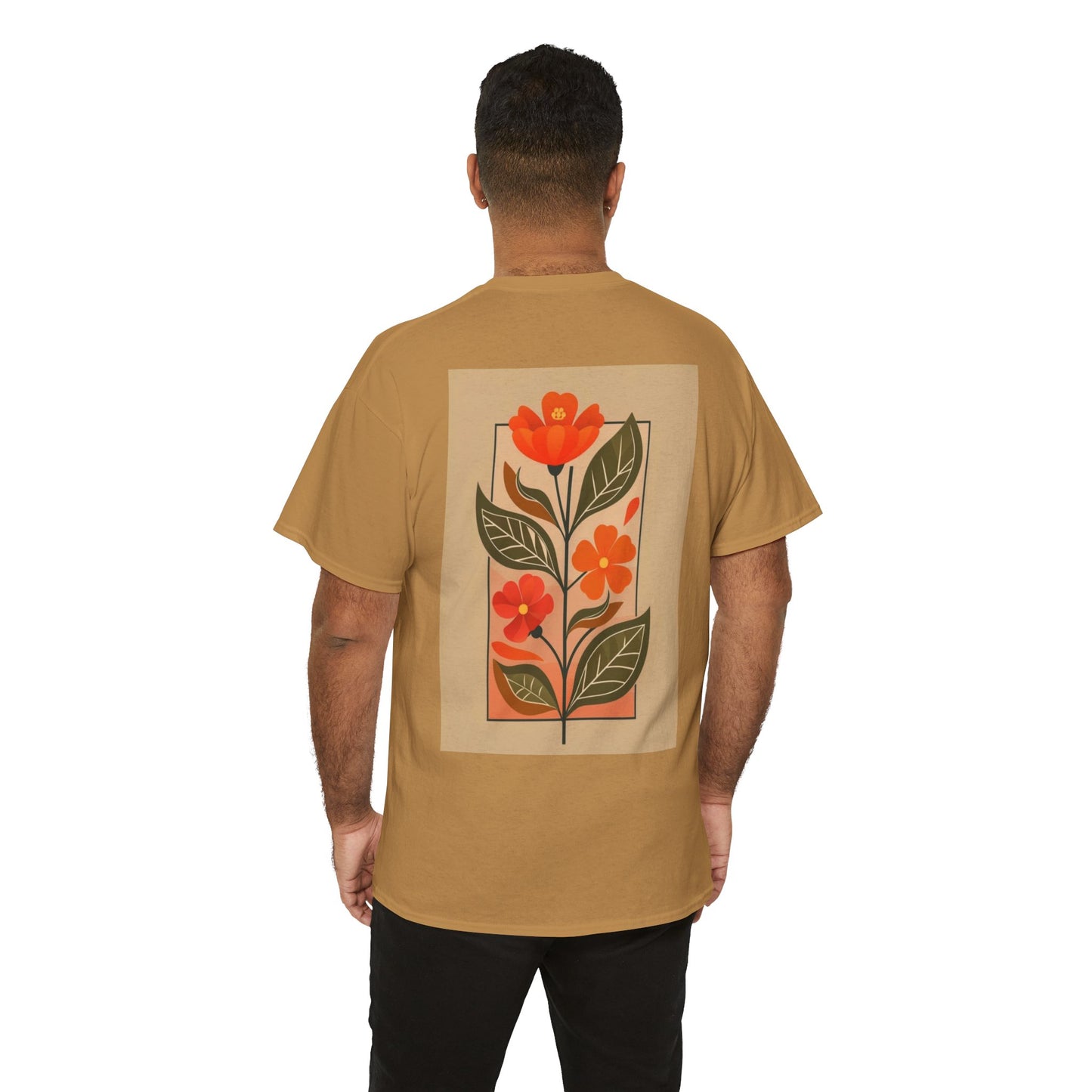 Vintage Floral Unisex Heavy Cotton Tee