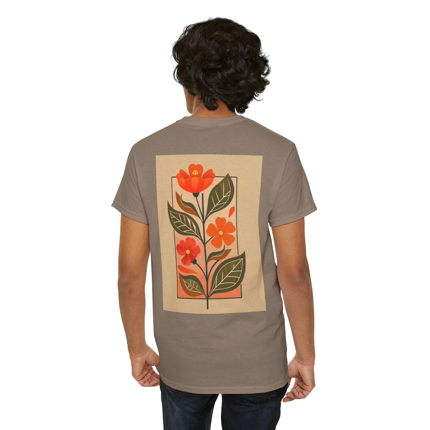 Vintage Floral Unisex Heavy Cotton Tee