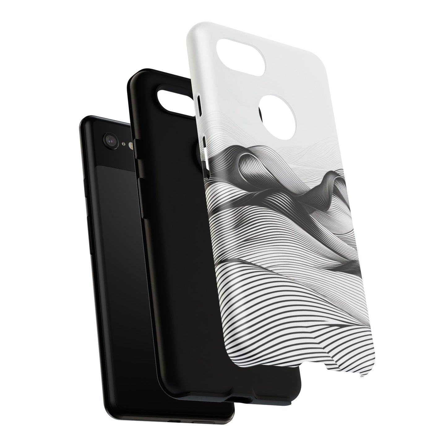 Abstract Waves Tough Phone Case