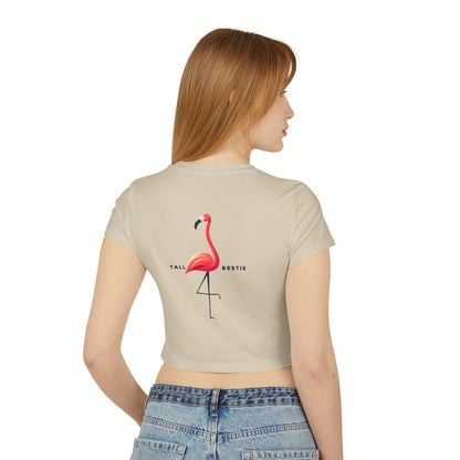 Tall Bestie Flamingo Women's Baby Tee