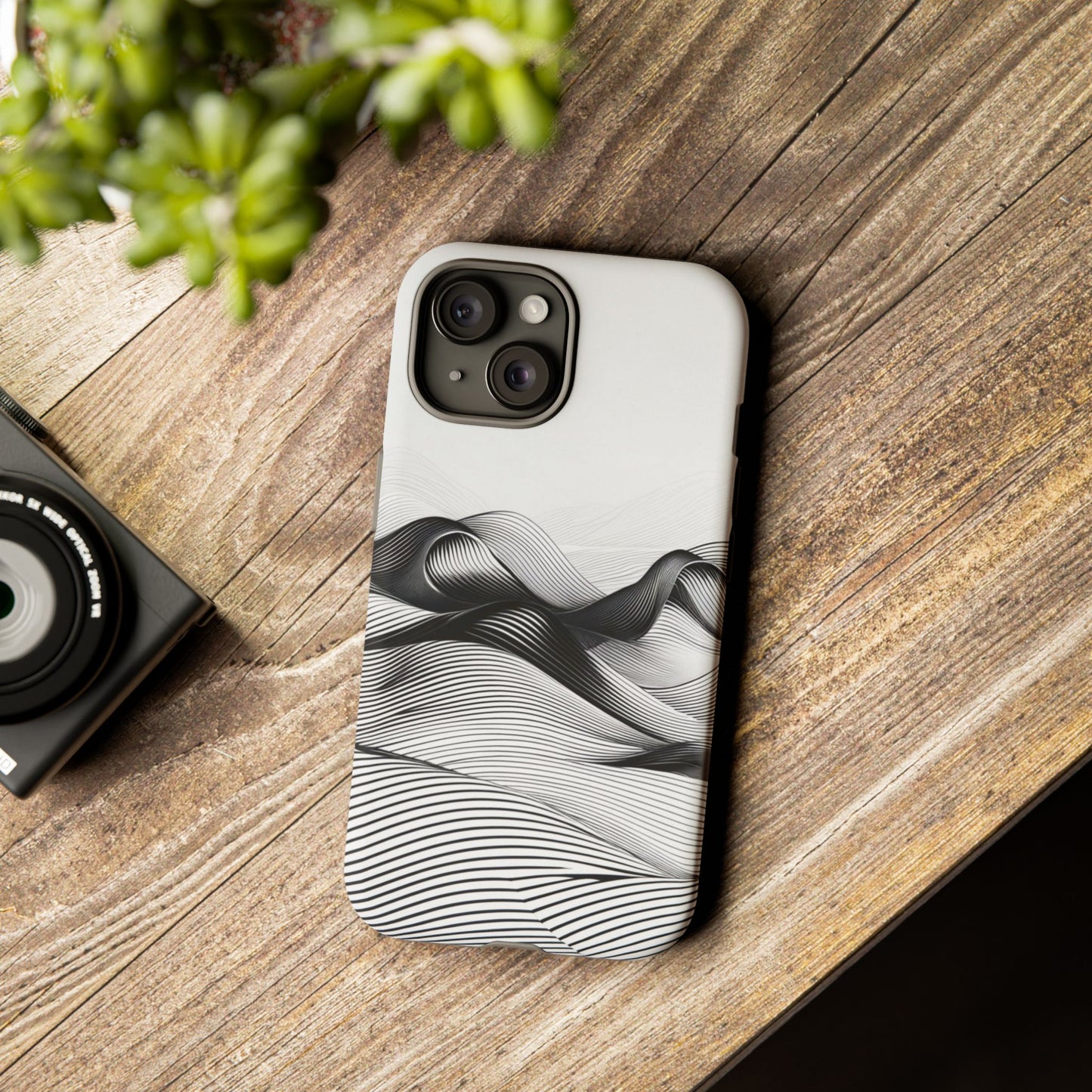 Abstract Waves Tough Phone Case