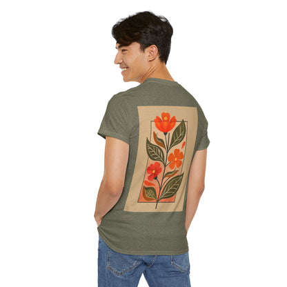 Vintage Floral Unisex Heavy Cotton Tee