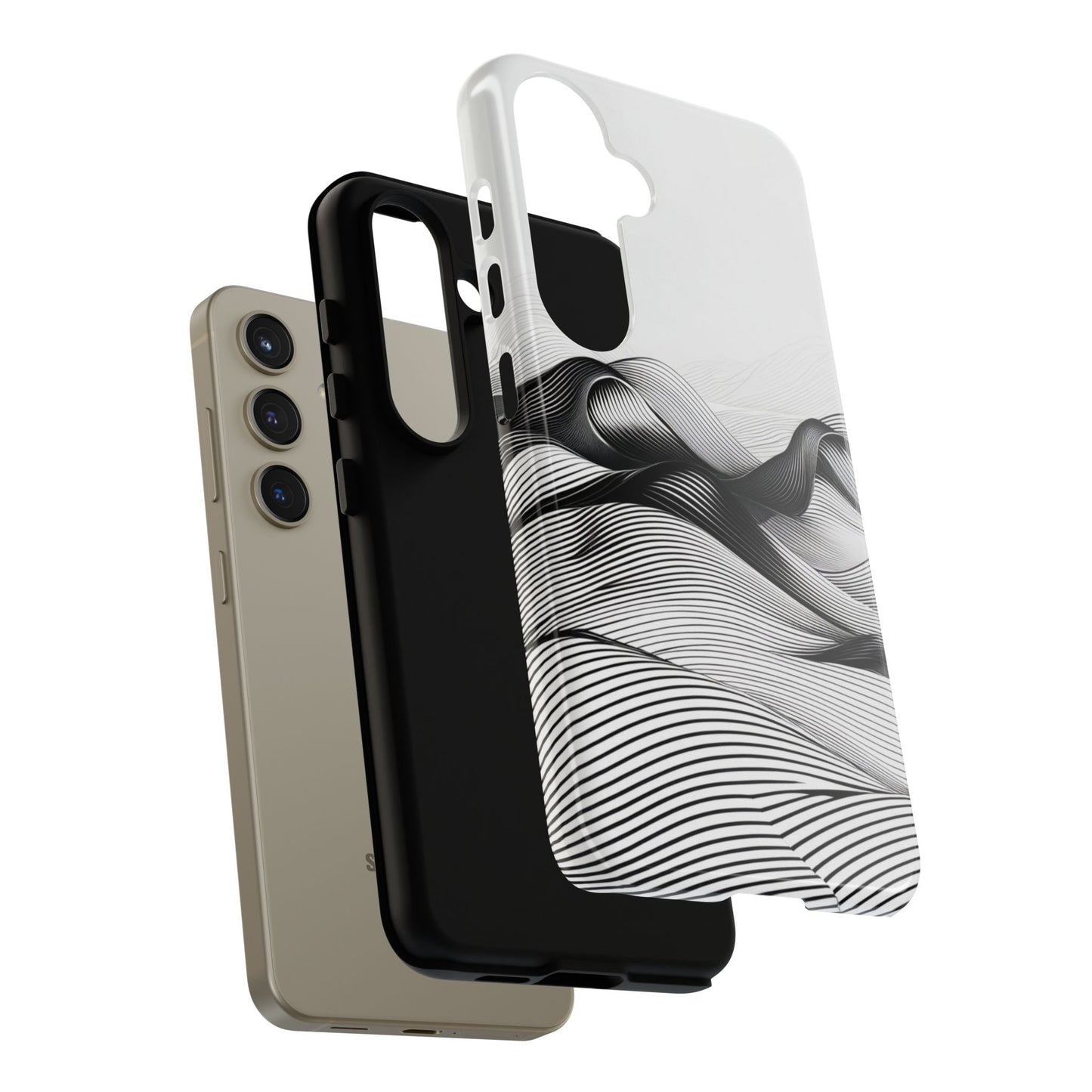 Abstract Waves Tough Phone Case