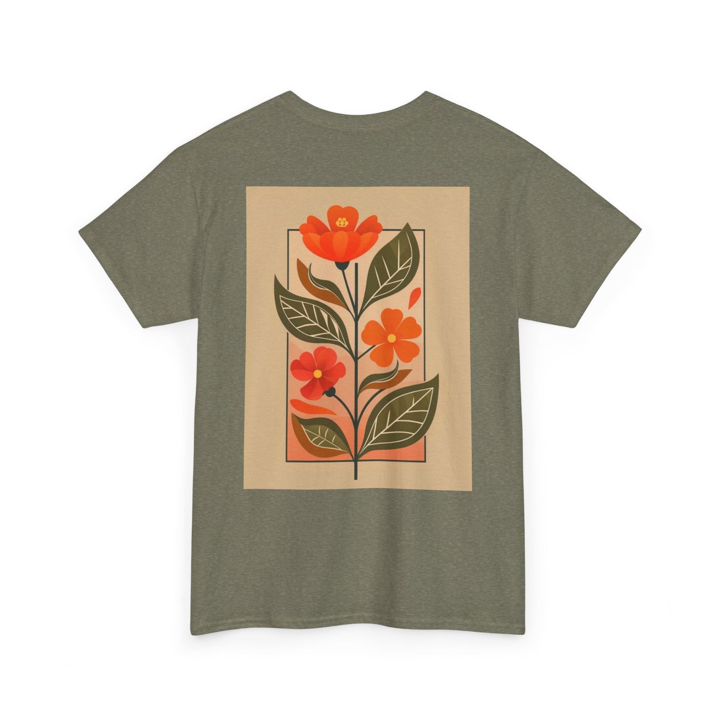 Vintage Floral Unisex Heavy Cotton Tee