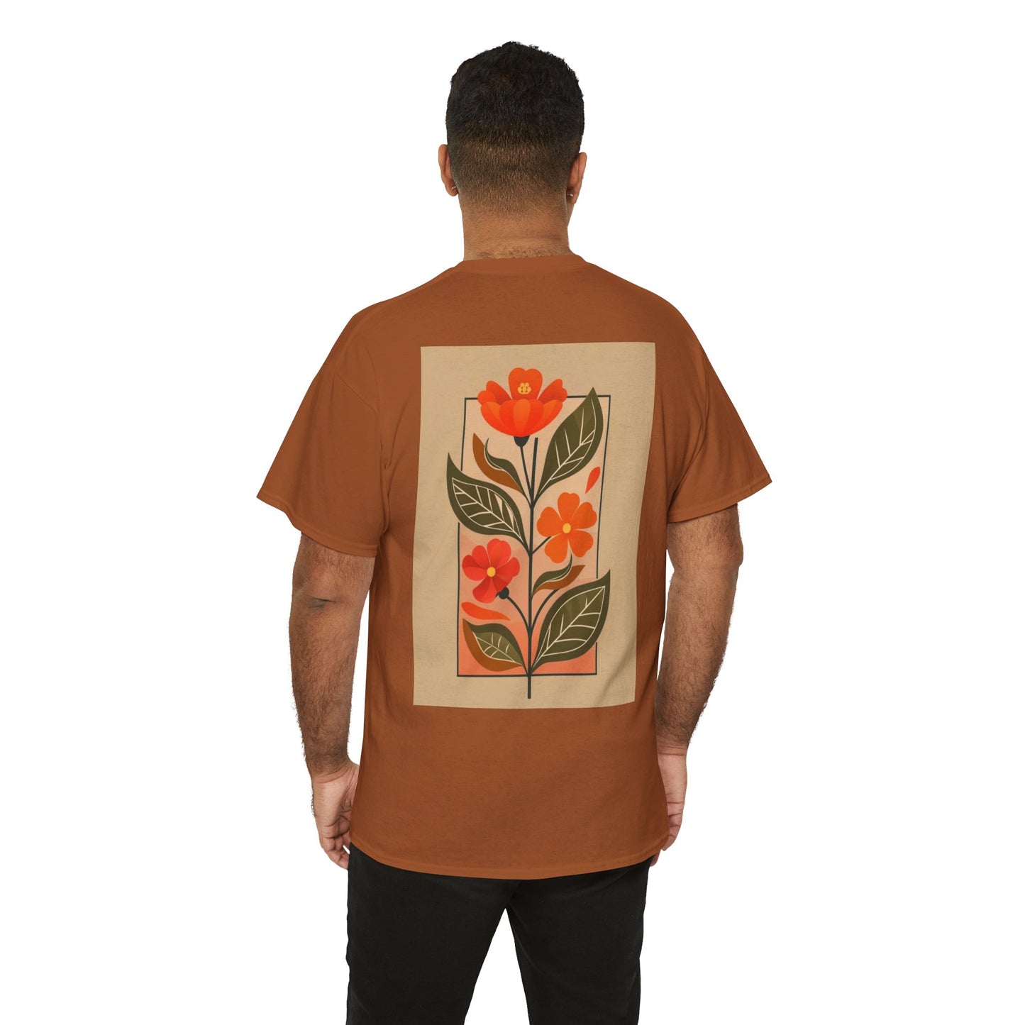 Vintage Floral Unisex Heavy Cotton Tee