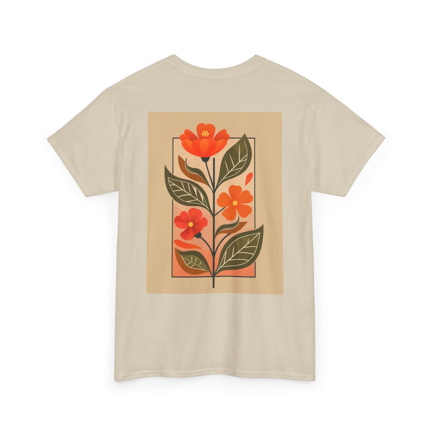 Vintage Floral Unisex Heavy Cotton Tee