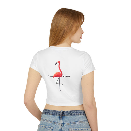 Tall Bestie Flamingo Women's Baby Tee